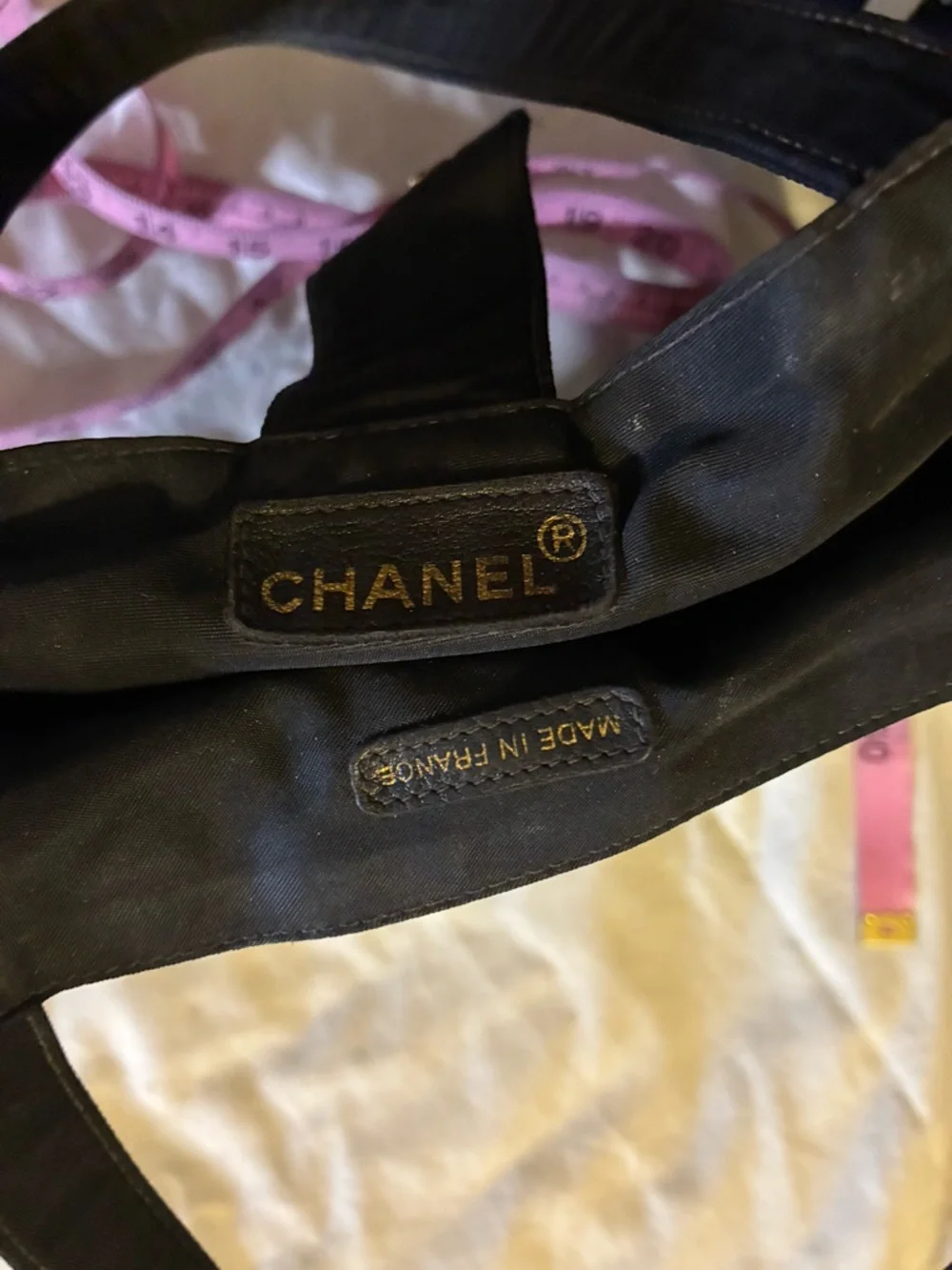 CHANEL CC Black Nylon Hand Bag - Picture 6 of 7